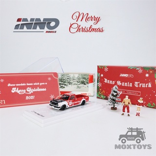 โมเดลรถยนต์ Inno 1:64 Nissan Sunny Hakotora 2021 XMas ของเล่นเด็ก