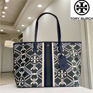 รุ่นใหม่สุดหรู ปังปุริเย่!! Tory burch Gemini Link Canvas Top Zip Tote Bag