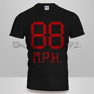 ถูกสุดๆพร้อมส่ง เสื้อยืดลําลอง แขนสั้น คอกลม พิมพ์ลาย Back To The Future 88 Mph Marty Mcfly Delorean Doc Brown Hill Vall