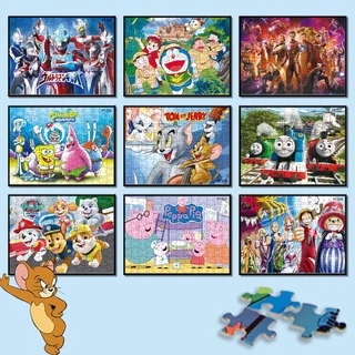 126 จิ๊กซอว์การ์ตูน จิ๊กซอ ว์มินเนี่ยน แมวกริ๊ง แมวกับหนู 126 ชิ้น จิ๊กซอว์กระดาษ 6-8 ปี ของเล่นเพื่อการศึกษาสำหรับเด็ก เด็กผู้ชาย