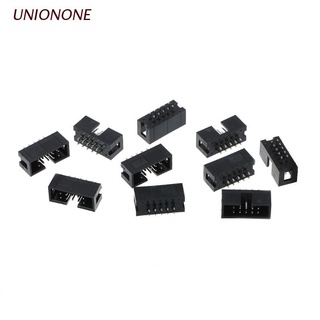 One Dc3 10 Pin 2X5 Pin Double Row 2.54 มม. อุปกรณ์เชื่อมต่อหัวกล่อง Idc 10 ชิ้น