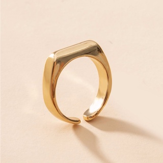 แหวนทองเรียบๆมินิมอล Gold Cuff Ring