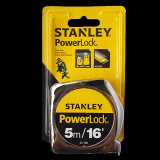 ตลับเมตร STANLEY แท้  5 เมตร รุ่น Powerlock 33-158