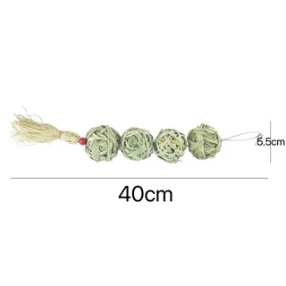 B-32 ลูกบอล ของเล่นนกแก้ว ของเล่นลับฟันกระต่าย วัสดุธรรมชาติ 40*5.5cm