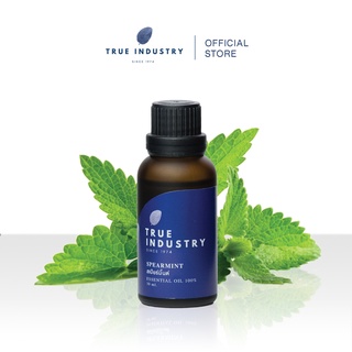 True industry น้ำมันหอมระเหย 100 % กลิ่นสเปียร์มินต์ (Pure Spearmint essential oil) แถมฟรี จุกสำหรับหยด