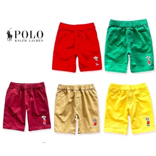 กางเกงขาสั้นเด็ก polo 2-10ปี ผ้าดีสีสวย ❤️พร้อมส่ง