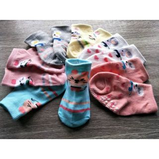 🌈🧦ถุงเท้าเด็กน่ารักๆ เซ็ต 6คู่ S M L🌟🧦🌈
