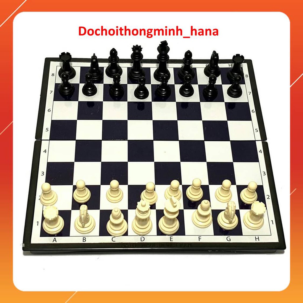 International Standard Chess LARGE SIZE - พร้อม MAGNET กระดานหมากรุกเป็นกระเป๋าถือ มีแม่เหล็ก เล่นขณ