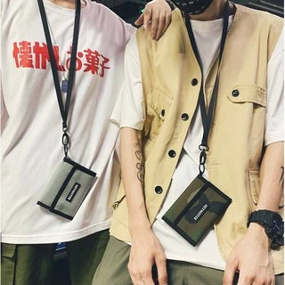 แถมสายคล้องคอ กระเป๋าสตางค์สตรีท Heymister 4 สี W002