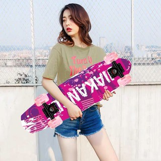 Skateboard Skateboard สเก็ตบอร์ด สเก็ตบอร์ดผู้ใหญ่ ทรงปลา 68 เซนติเมตร