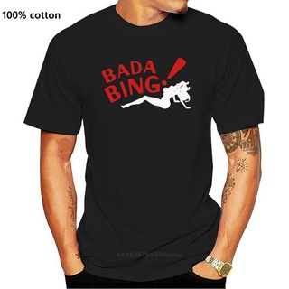 ขายดี!ขายดี เสื้อยืดแขนสั้น ลาย The Sopranos Bada Bing สีดํา สไตล์คลาสสิก สําหรับผู้ใหญ่ MOfeoh52EBnfjp45S-5XL