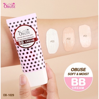 OB-1029 Obuse Soft&amp;Moist BB Cream บีบีครีมปรับหน้าเนัยนกระจ่างใส