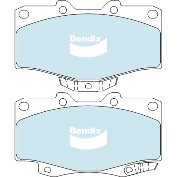 ผ้าเบรค Bendix (GCT หรือ MKT) ด้านหน้าสําหรับ Toyota Land Cruiser KZJ70 HZJ70 HDJ80 Prado RZH95 VZJ9