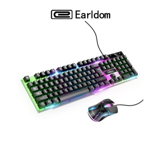 Hoco GM11 Gaming Keyboard And Mouse คีย์บอร์ด เกมมิ่ง เมาส์ เรืองแสงแบบมีสาย ชุดคีย์บอร์ดและเมาส์เรืองแสงแบบมีสาย