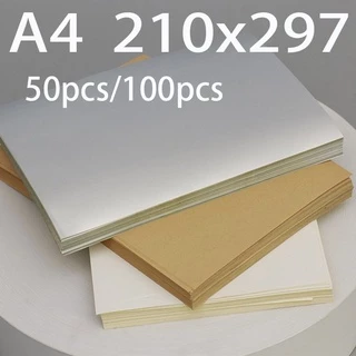 พร้อมส่ง กระดาษสติ๊กเกอร์ A4 (500 แผ่น/100) ขาวด้าน / ผิวมัน ใบปะหน้า Sticker Paper 210x297มม