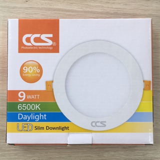 ดาวไลท์ โคมพาแนล LED  CCS 9W แสงขาว และแสงวอร์ม ทรงกลม