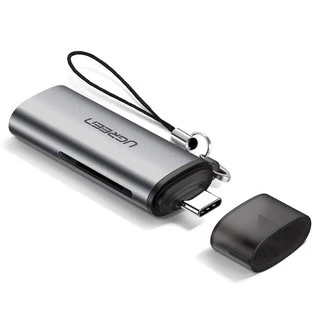 UGREEN เครื่องอ่านการ์ด Card Reader 50704 รุ่น P30 S10 Note 10 SD TF OTG Type C for PC/Mobile