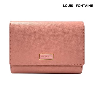 Louis Fontaine กระเป๋าสตางค์พับกลาง 3 พับ รุ่น KELLY ( LFW6243 ) - สีชมพู