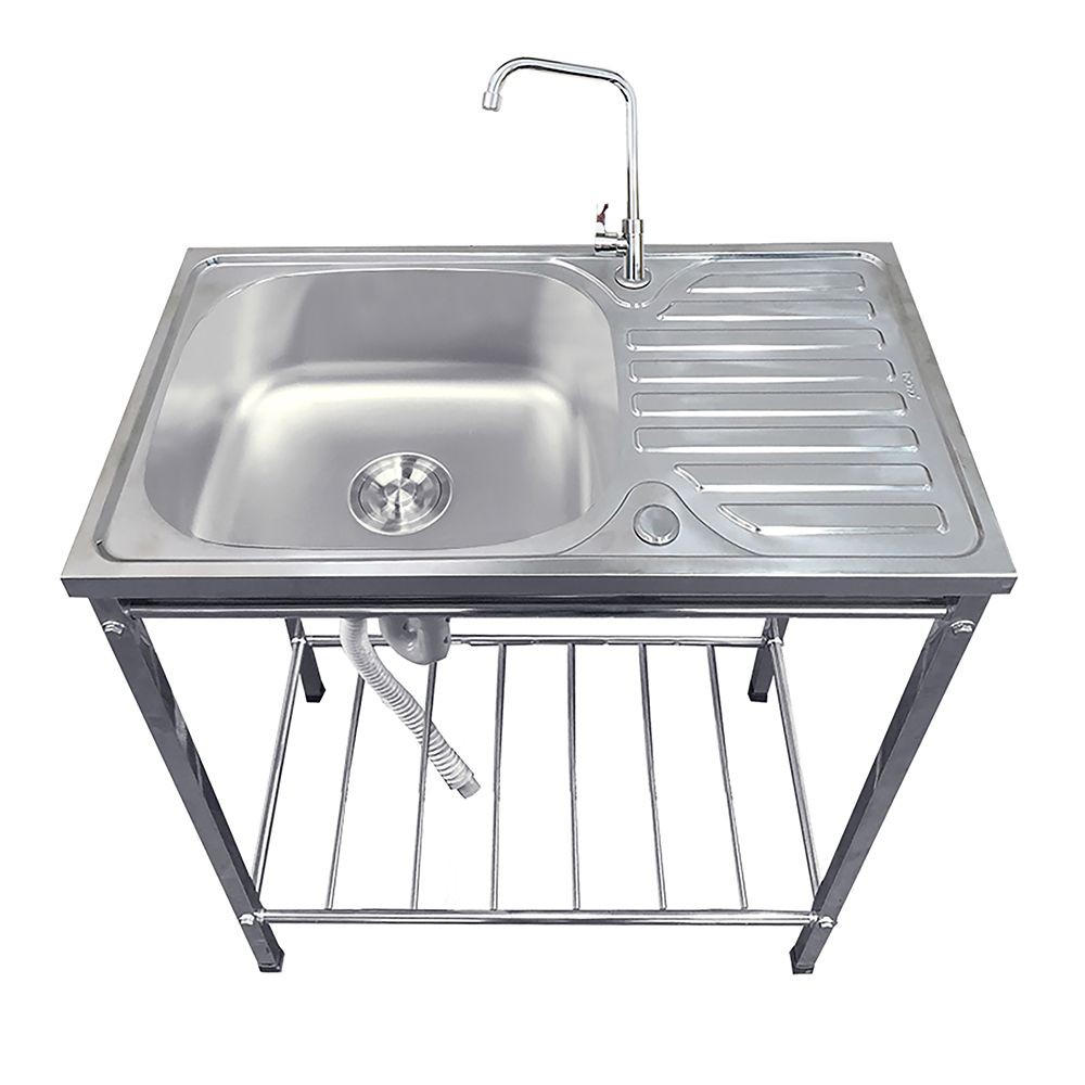 SINK STANDING 1Bowl1Drain TECNOSTAR STT 7540 STAINLESS ซิงค์ขาตั้ง 1หลุม1ที่พัก TECNOSTAR STT 7540 ส