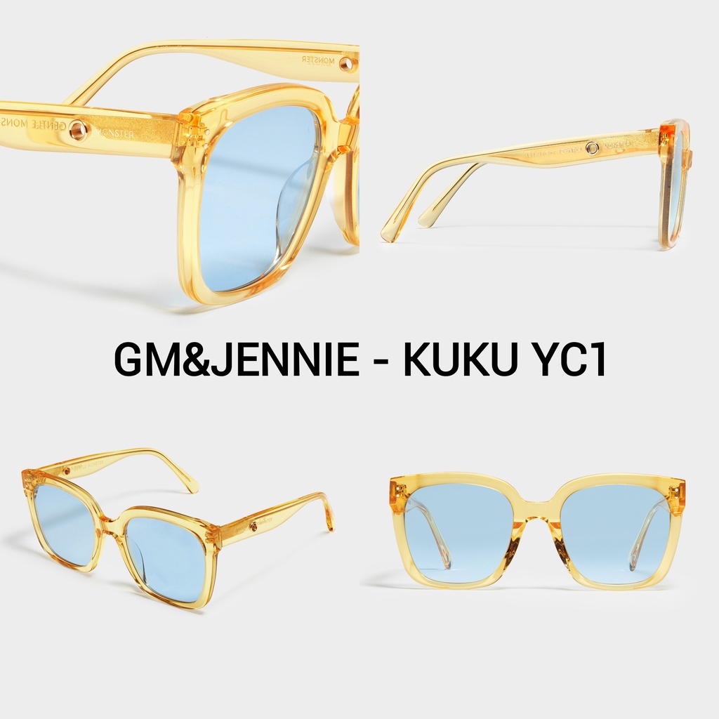 แว่นตากันแดด Gm & Jennie Jentle Home Series - Kuku Yc 1 ทรงสี่เหลี่ยมสีเหลือง