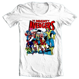 [S-5XL]เสื้อยืด ลาย Mighty Avengers