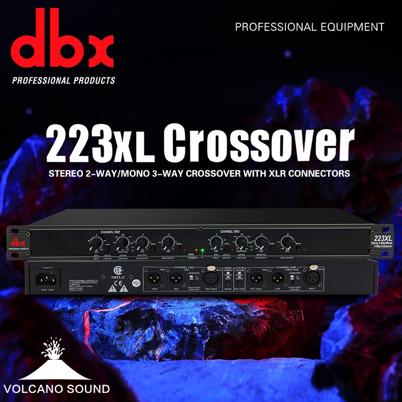 DBX 223XL crossover Sound best Cossover 223XL ยี่ห้อ ซาวด์เบส ครอสโอเวอร์ รุ่น 223 ครอส2ทาง ครอส 2ทา