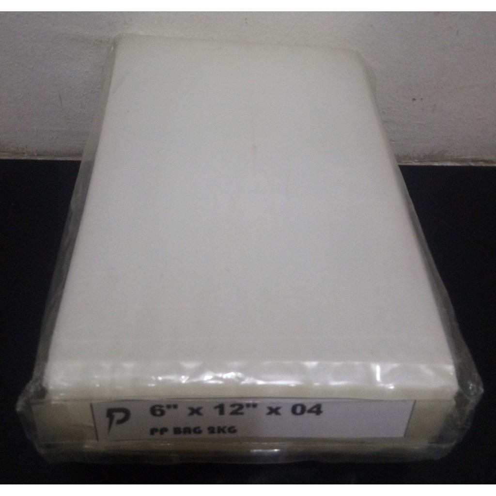 PP Clear Packing Bag / 6 x 12 นิ้ว Clear PP 04 (0.04mm) ถุงพลาสติก / ถุง PP บาง / Jenis Nipis / Pemb