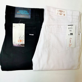 กางเกงยีนส์ผู้หญิง ทรงเดฟ Lona Jeans สีดำ สีขาว (Size.28-46)​