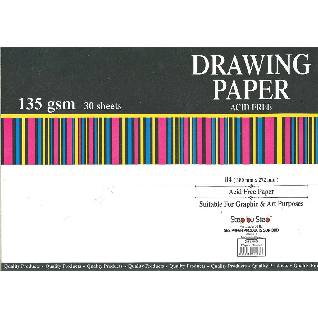 SBS DRAWING PAPER (B4) 135GSM 30S