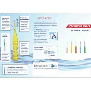 ล็อตใหม่!! แปรงซอกฟัน Dentalpro Interdental Brush (Size 1-5) เดนทัลโปร แปรงซอกฟัน ขนแปรงนุ่ม (1 แพ็ค = 10 ชิ้น)