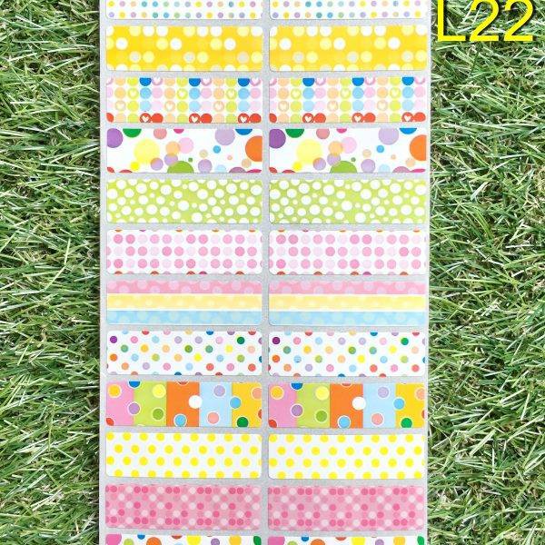 🎀สติ๊กเกอร์ชื่อกันน้ำ🎀 ลาย #L22