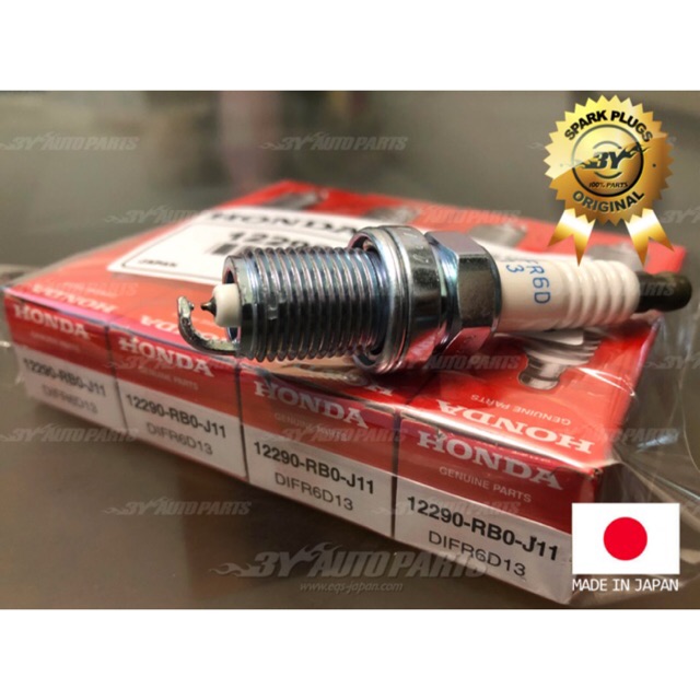 Difr6d13 HONDA JAZZ & CITY 2014-2019- NGK SPARK PLUG ( 4 ชิ้น)