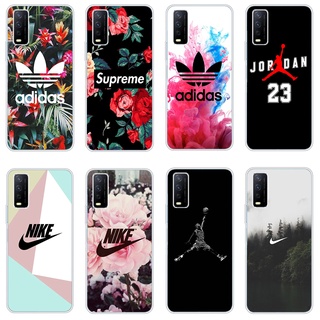 เคสซิลิโคนใส ลายการ์ตูน nike AJ adidas กันกระแทก สําหรับ Vivo y20 Vivo y12s y20s y20 y21i Vivo y12 Vivo y12i y11 2021