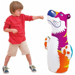﻿MOMMA ตุ๊กตาล้มลุก เป่าลม เสือ 3 มิติ ( 3D Tiger Rocking Doll )