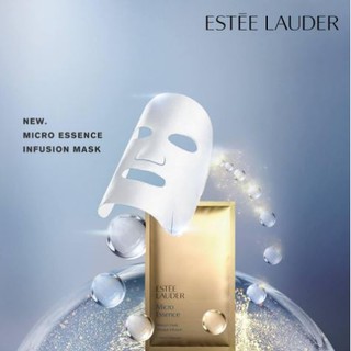 *ของแท้ Estee Lauder Micro Essence Infusion Mask 1 Sheet แผ่นมาส์กเนื้อนุ่ม ให้ผิวได้ดื่มด่ำความชุ่มชื่นอย่างล้ำลึก