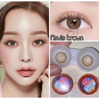 คอนแทคเลนส์ Pitchylens : Mini Mavia มินิ เลนส์เล็ก สีเทา สีน้ำตาล มินิเท่าตา สไตล์เกาหลี เบาๆ