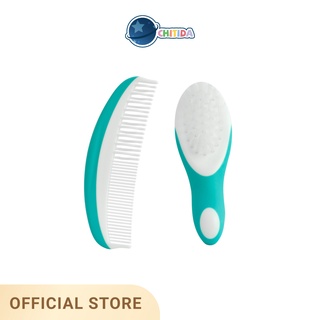 Chitida Infant Brush and Comb Set White (ชุดหวีและแปรงสีเขียว)