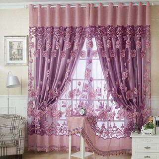 GOODSTUFFผ้าม่านหน้าต่าง ผ้าพันคอ valances รูปดอกไม้