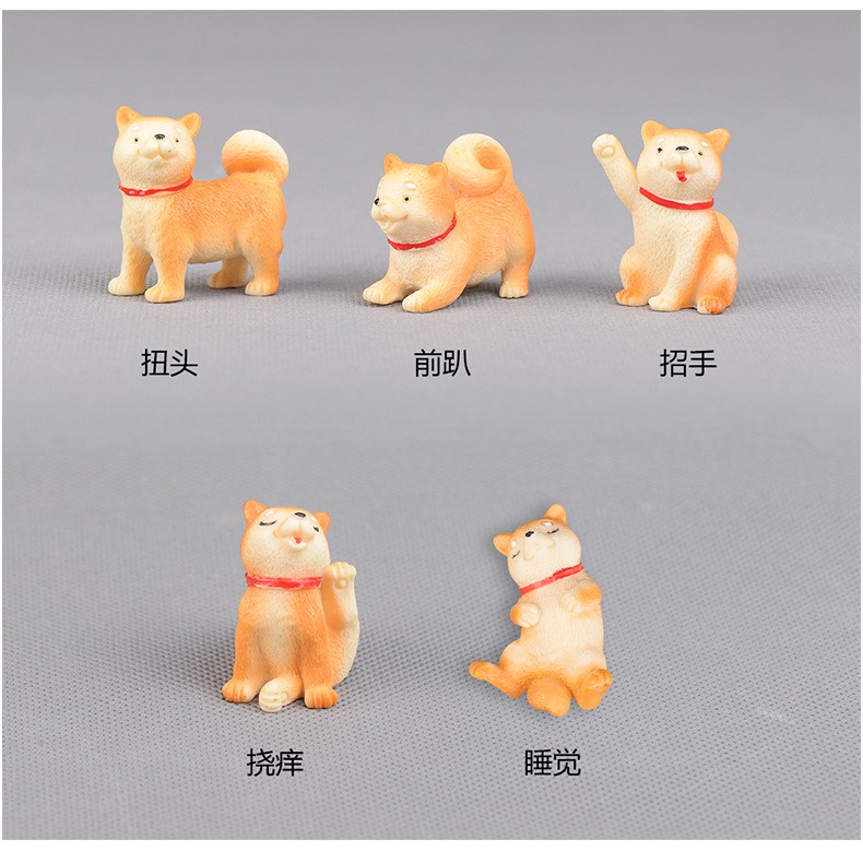 ตุ๊กตาสัตว์จิ๋ว - แกะน้อย เรซิ่น 6 แบบ