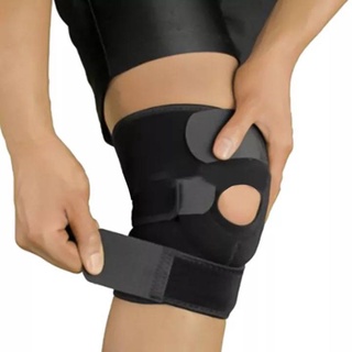 สายรัดพยุงเข่า knee support อุปกรณ์พยุงกล้ามเนื้อรอบหัวเข่า ผ้ายืดรัดเข่า ประคองเข่า ปวดเข่า จากกีฬา ทำงาน สายรัดปรับได้