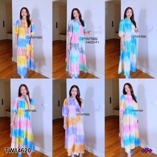 #14620 MaxiDress ลายกราฟฟิก