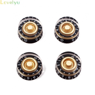 &lt;READY STOCK&gt;Black Gold Guitar Speed Control Knobs Volume Tone Knob For Les Paul4PCS100% brand new！