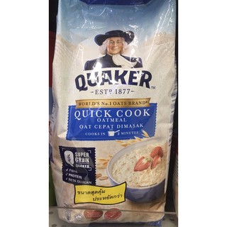 เควกเกอร์ข้าวโอ๊ตปรุงสำเร็จ 1กิโลกรัม Quaker Instant Oatmeal 1kg