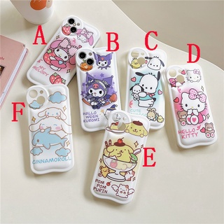 เคสซิลิโคน สำหรับ iPhone 13 Pro Max iPhone 12 Pro Max iPhone 11 Pro Max Cartoon เมโลดี้ MELODY &amp; คุโรมิ KUROMI &amp; ฮัลโหล คิตตี้ HELLO KITTY Shockproof Design Silicone Case