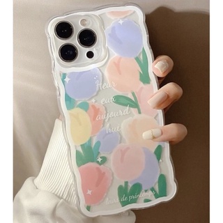 [พร้อมส่ง🇹🇭] เคสไอโฟน ลายดอกทิวลิบ🌷 (58) เคสiPhone iPhone11 iPhoneXR iPhone12 iPhone13 iPhone7Plus/8Plus iPhoneXsMax