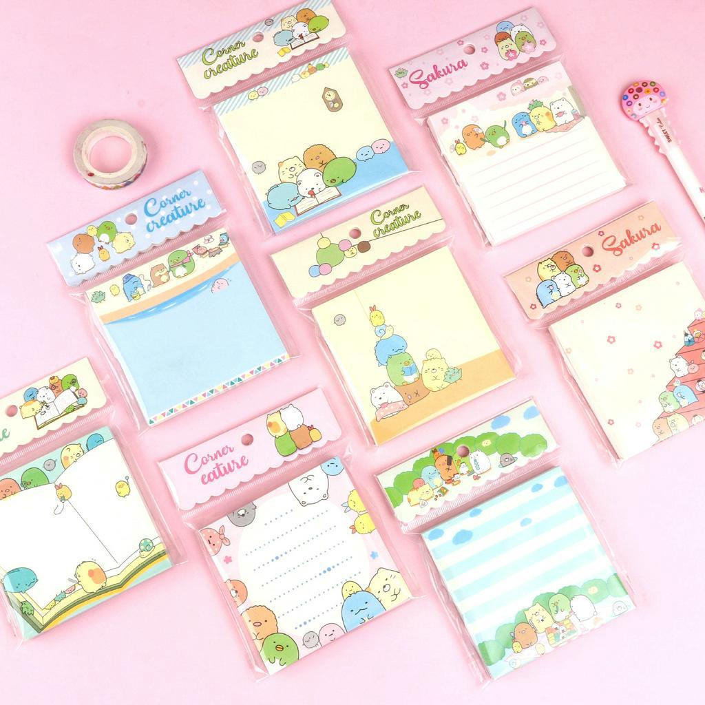 1 ชิ้นบันทึก Memopad Planner ไดอารี่ Sumikko Gurashi เครื่องเขียนหมายเหตุ Memo