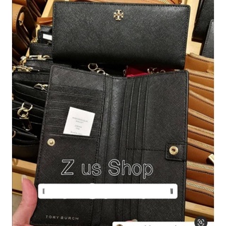 พร้อมส่ง Tory Burch Robinson Slim Wallet งานชอป.