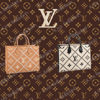 Louis Vuitton/ LV/ ONTHEGO กระเป๋าขนาดกลาง