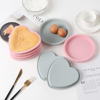 Silicone Cake Mold 15CM Round Heart Shape Silicone Bread Pan Toast Bread Mold Cake Tray Mould Non-stick Baking Tools