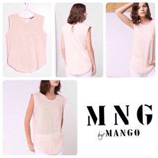 115-028 MANGO เสื้อแขนกุด กระเป๋าอกซ้าย